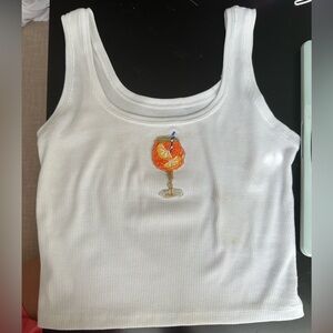 Bead Embroidered Tank Top